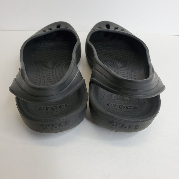 Crocs Thea Slingback Sandals Womens Size 8 Black Ballet Flats 11701 - Picture 9 of 9